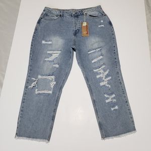 Vanilla Star 90's Boyfriend Distressed Jeans